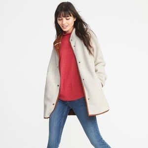 Old Navy Sherpa suede lined fleece jacket